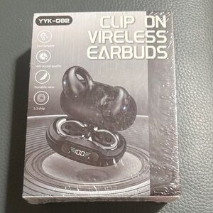 Clip On Wireless Earbuds - Black